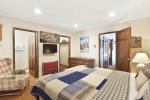 Mammoth Lakes Vacation Rental Snowflower 13 - Master Bedroom Has Flat Screen TV